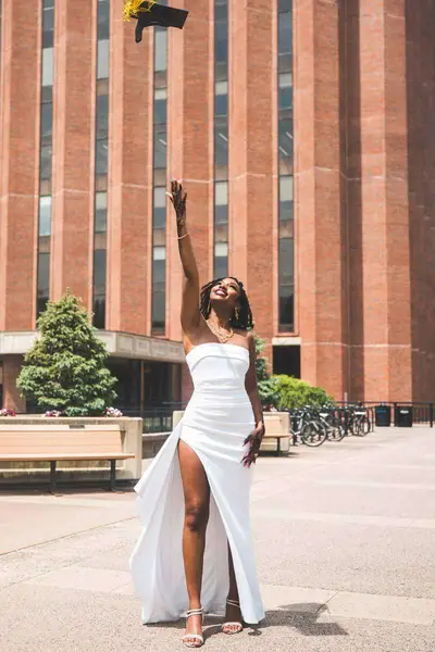 UMass Amherst graduation portrait session on campus